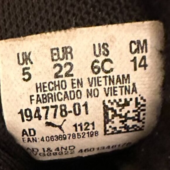 PUMA Unisex Kids Comet 2 Alt Sneakers - Size 5 (44cm) - Picture 5 of 7